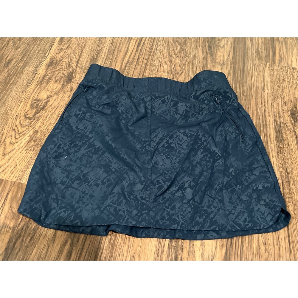 Orvis Skort Womens M Blue Shimmer w/shorts Pockets Stretch Golf Athletic